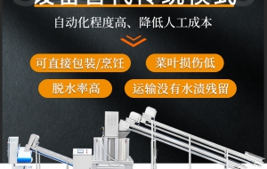 预制菜连续式脱水机配套流水线用更佳