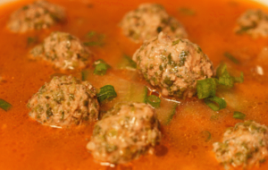 每日一款肉丸制作方法-西红柿荠菜丸子汤配方和做法