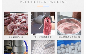 全自动多功能肉丸加工生产设备 牛肉丸猪肉丸加工成套机器