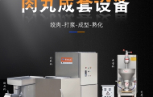 日产2吨牛肉丸成套加工设备，鲜肉加工牛肉丸机器